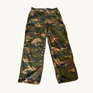 TNA Men's Green Camouflage Cargo Pants
